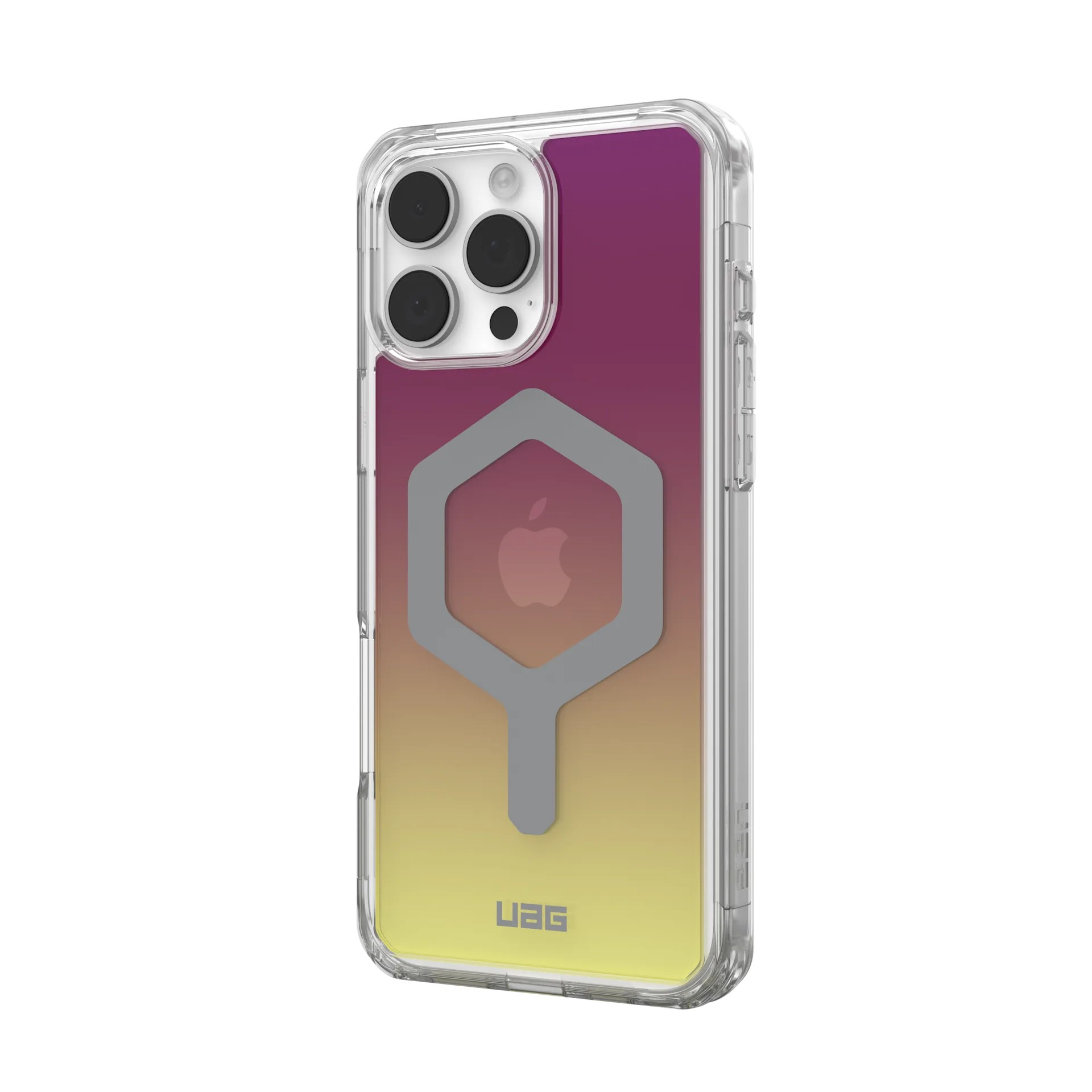 Чехол для смартфона UAG for iPhone 16 Pro Max, Plyo Magsafe LE, Maroon/Yellow Ombre (114481114780) - Фото 1