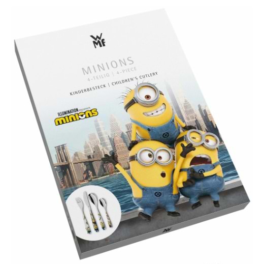 Фото - Набір столових приборів WMF 1286076040 MINIONS 4 пр