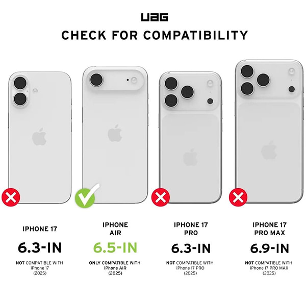 Фото - Чохол для смартфону UAG for Phone 17 Air, Metropolis LT Magsafe, Kevlar Black (114520113940)