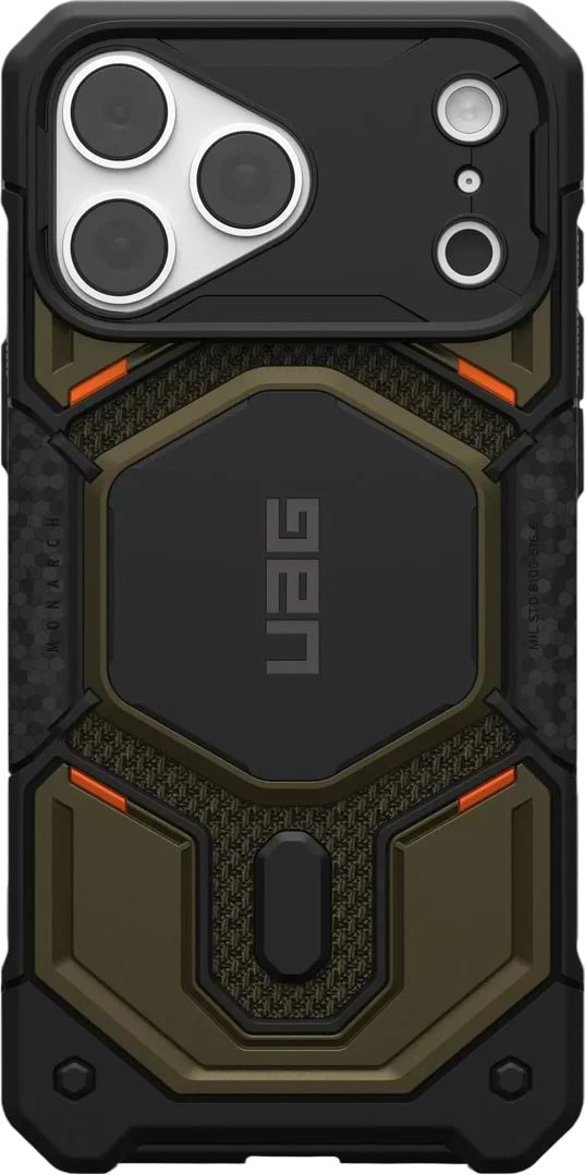 Чохол для смартфона UAG for iPhone 18 Pro Max, Monarch Pro Magsafe, Kevlar Element Green (11456811397B)