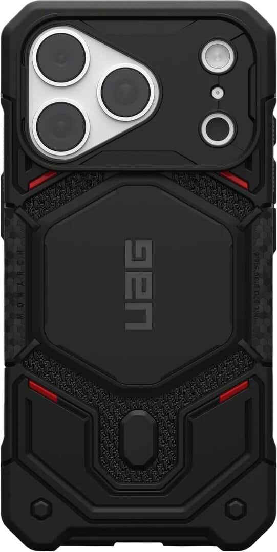 Чохол для смартфону UAG for iPhone 18 Pro, Monarch Pro Magsafe, Kevlar Black (114569113940)