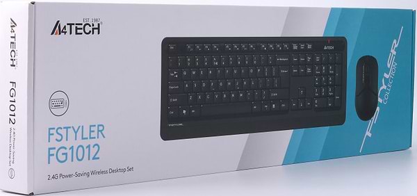 Фото - Клавиатура+мышь беспроводная A4tech FG1012 Black USB