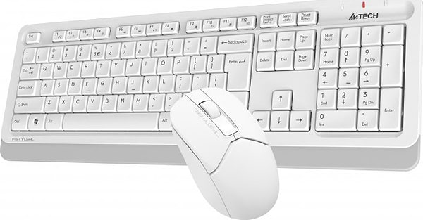 Фото - Клавіатура + миша бездротова A4tech FG1012 White USB