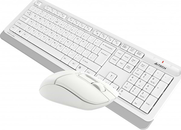 Фото - Клавіатура + миша бездротова A4tech FG1012 White USB