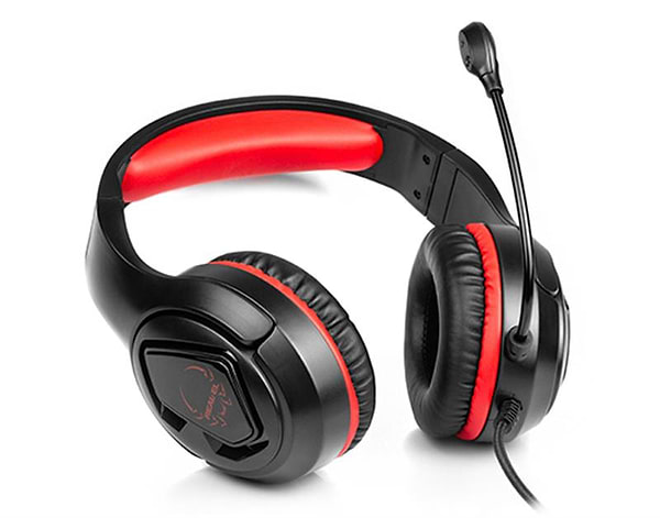 Фото - Гарнітура дротова ігрова REAL-EL GDX-7590 Black/Red