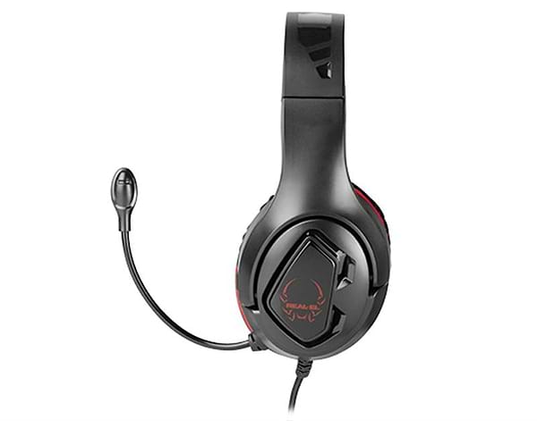 Фото - Гарнітура дротова ігрова REAL-EL GDX-7590 Black/Red