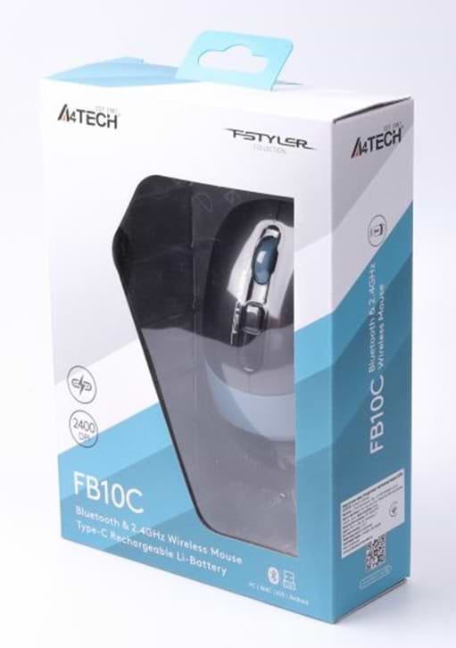 Фото - Миша бездротова A4tech FB10C Ash Blue USB