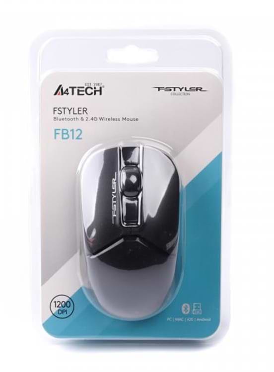 Фото - Миша бездротова A4tech FB12 Black USB