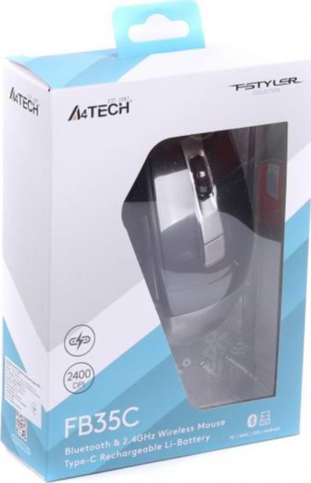 Фото - Мышь беспроводная A4tech Fstyler FB35C Smoky Grey USB
