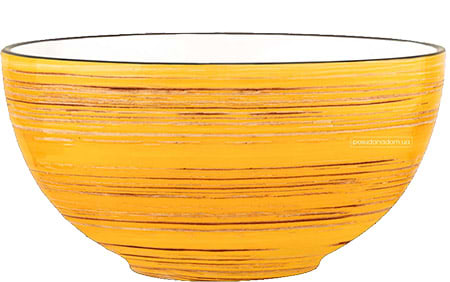 Салатник Wilmax Spiral Yellow 14 см 600 мл (WL-669430 / A)