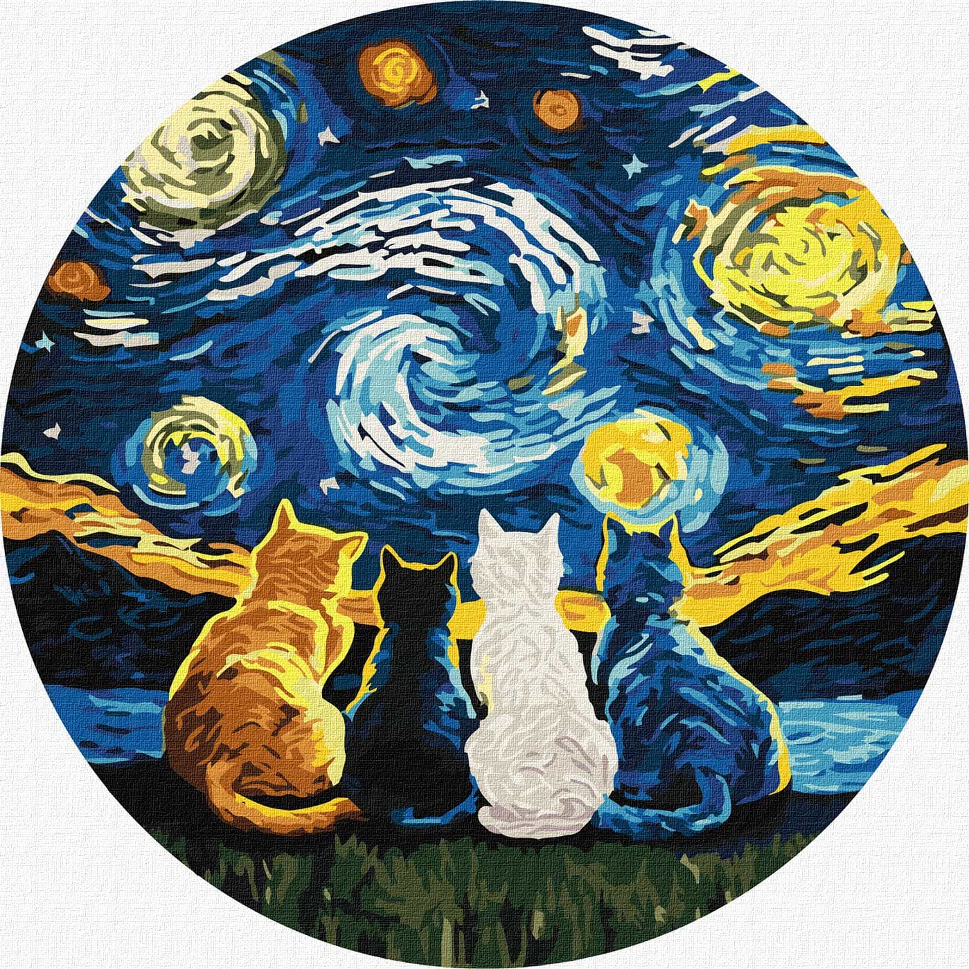 Картина за номерами Ideyka Чотири пухнастика 33 см (KHO-R1156) - Фото 1