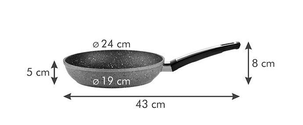 Фото - Сковорода универсальная Tescoma 602424 i-PREMIUM Stone 24 см