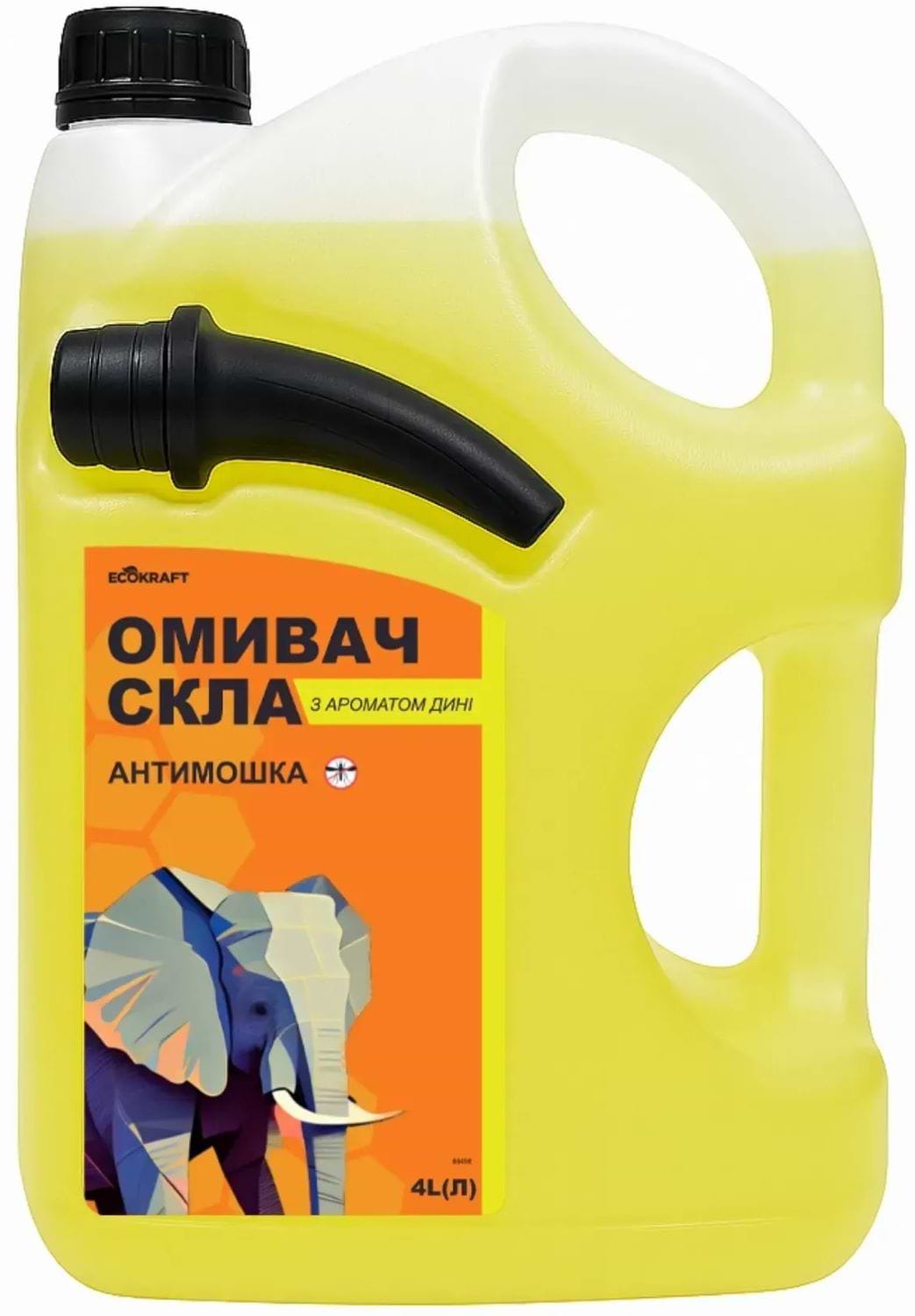 Омивач скла Ecokraft Антимошка парфумований 4 л Диня (11637)