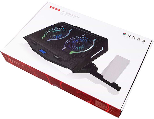 Фото - Подставка под ноутбук охлаждающая Modecom Silent Fan MC-CF-21-RGB (PL-MC-CF-21-RGB)