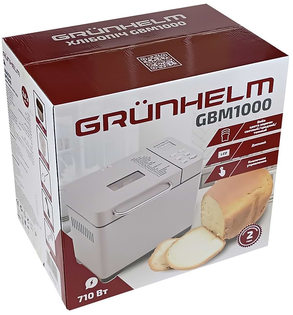 Фото - Хлібопічка Grunhelm GBM1000