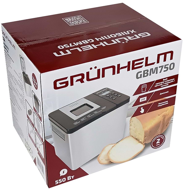 Фото - Хлібопічка Grunhelm GBM750