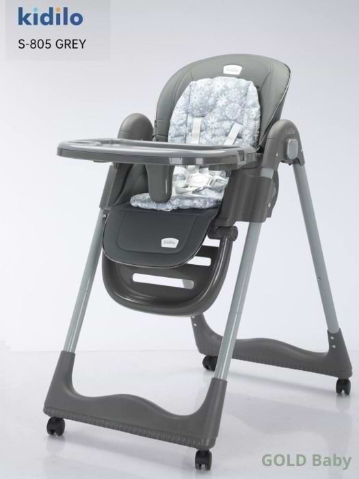 Фото - Стульчик для кормления трансформер Kidilo KD805 с игрушкой Grey