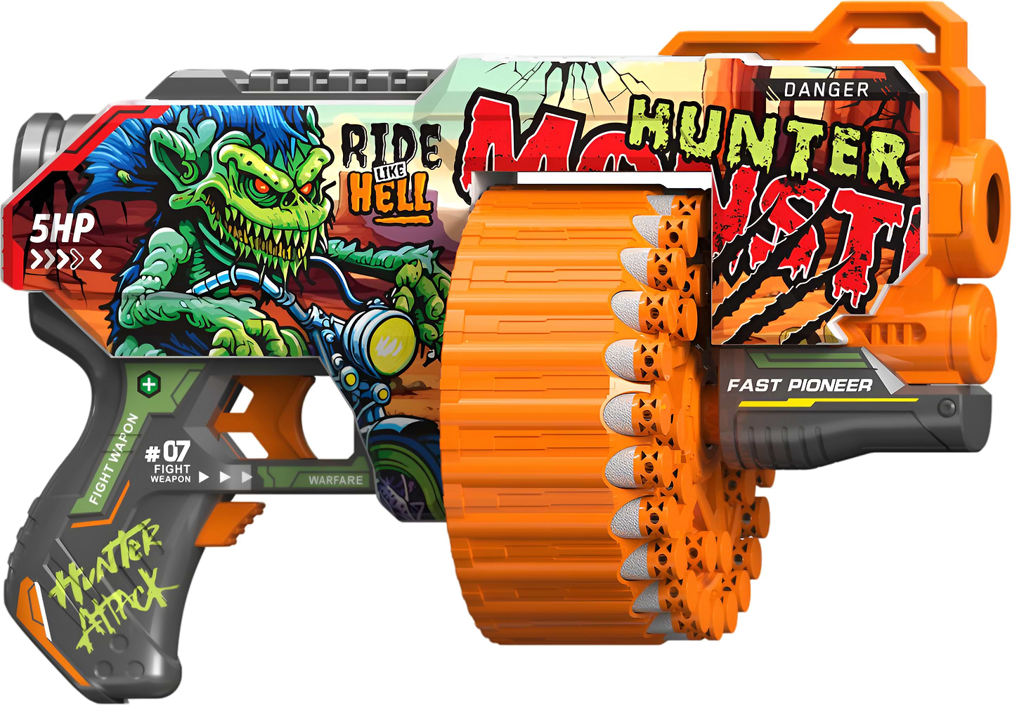 Бластер багатозарядний Turbo&Fast Мисливець на монстрів (BH172)
