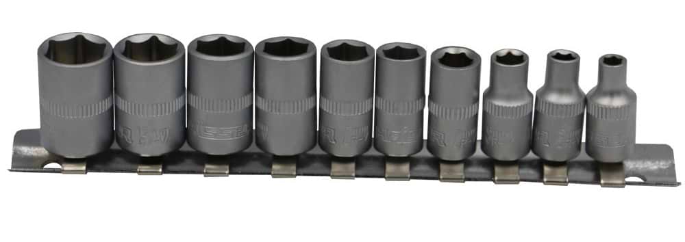 Набор торцевых головок Haisser 1/4" 4-13 мм 10 ед. (70187)