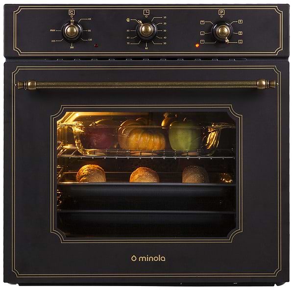 Фото - Духовой шкаф Minola OE 6613 BL RUSTIC Фото - Духовой шкаф Minola OE 6613 BL RUSTIC