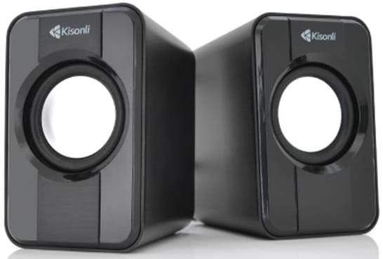 Комп'ютерна акустика звичайна 2.0 Kisonli S-444/23405 Black - Фото 1