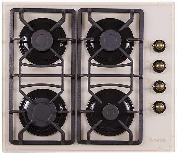 Фото - Варочная панель газовая Perfelli HGG 61524 IV ANTIQUE