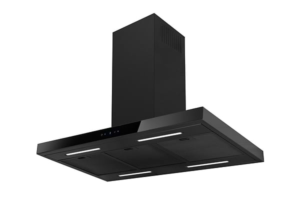 Фото - Витяжка декоративна NORTBERG Sento Island Black Matt 90