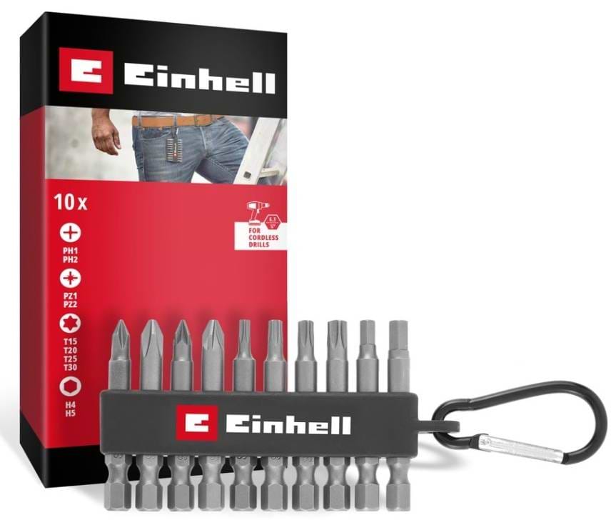 Набор бит для отвертки Einhell 50 мм 10 шт. (118623)