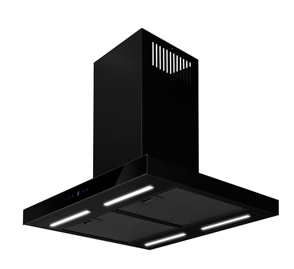 Фото - Витяжка декоративна NORTBERG Sento Island Black Matt 90