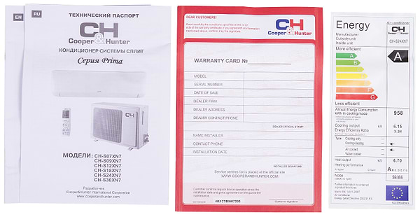 Фото - Кондиціонер спліт Cooper&Hunter CH-S24XN7