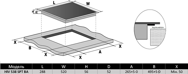 Фото - Варильна поверхня Domino Interline VHK 435 SPT BA