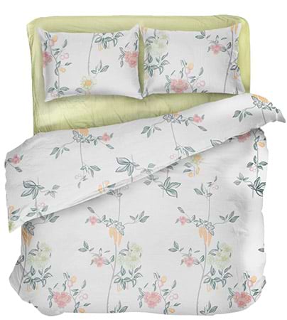 Комплект постельного белья Lelit Зеленый с Белым L-2043 евро (1194384)