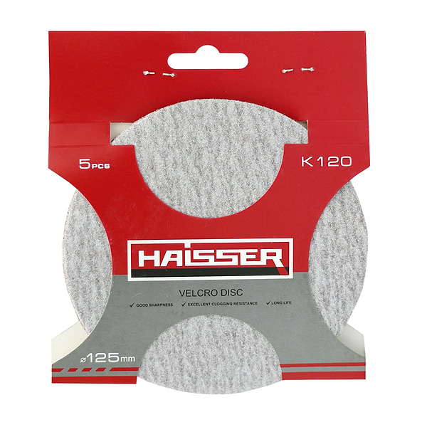 Фото - Круг шліфувальний Haisser 125 мм 5 шт. (5315313)