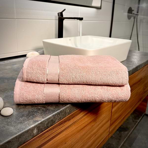 Фото - Набір рушників Lelit Рожевий 8075 2 шт. (1199230)