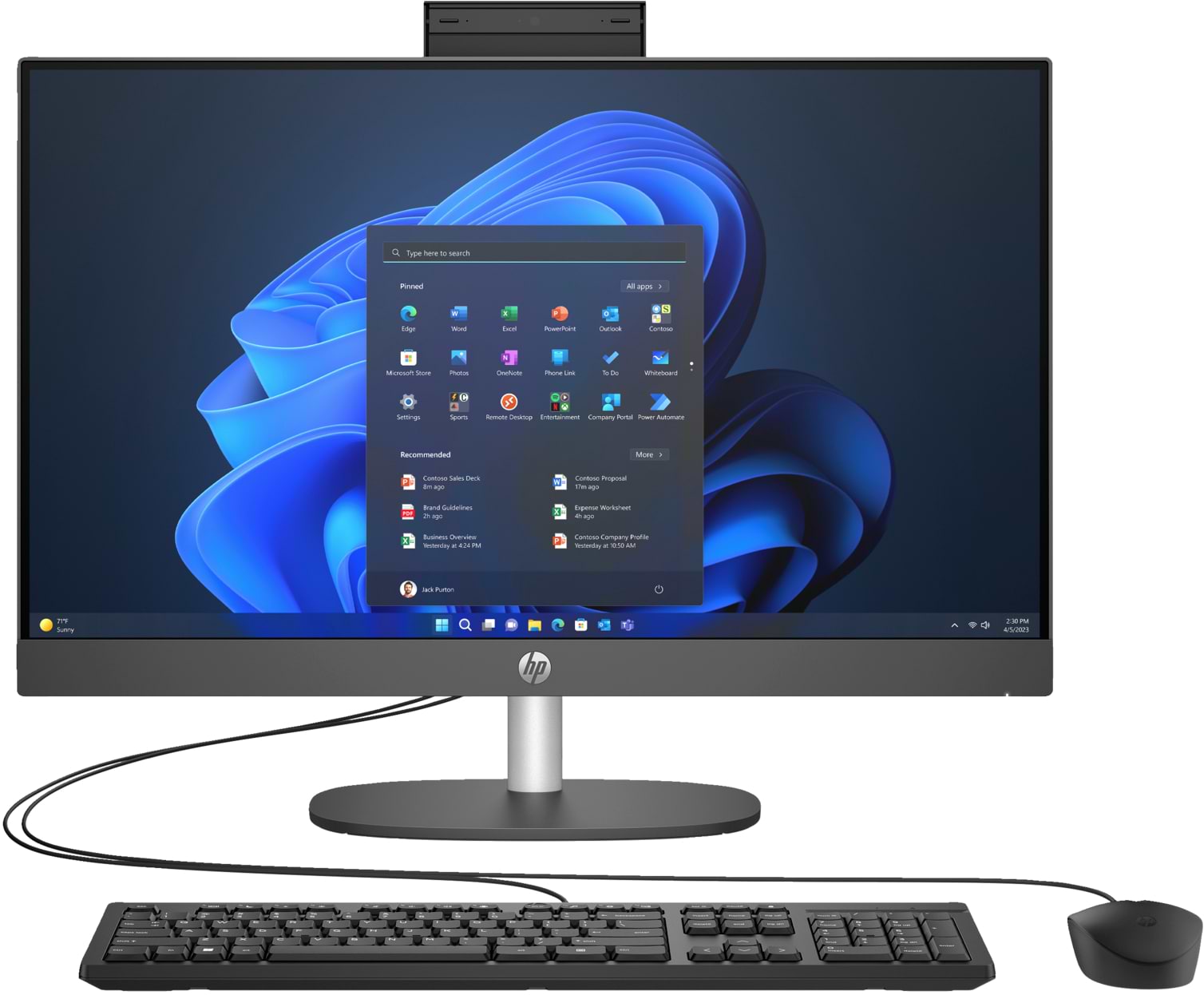 Компьютер-моноблок HP 240-G10 (885A8EA) - Фото 1