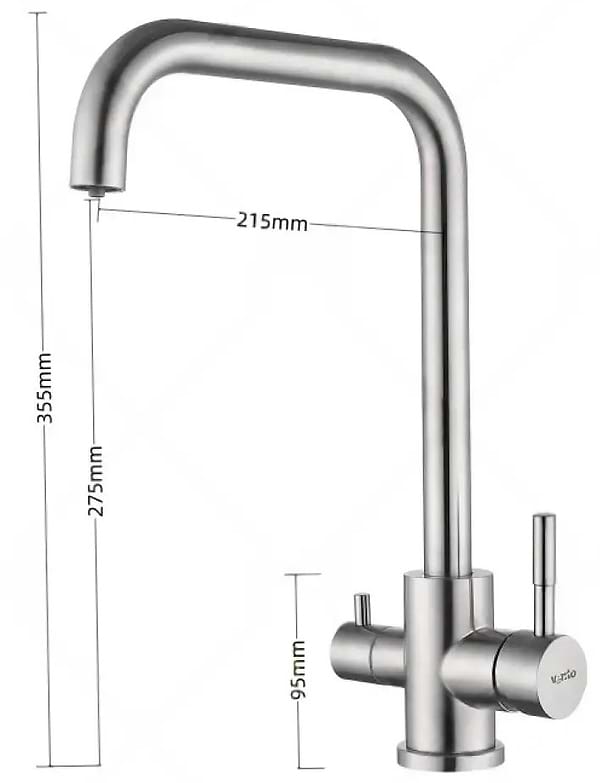 Фото - Смеситель кухонный Ventolux KFPW 11 BN