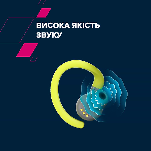 Фото - Навушники вкладиші бездротові TWS Canyon OnRun 11 Sport Wireless charge Green (CNS-TWS11GR)