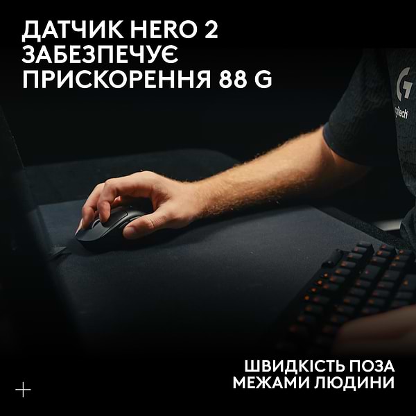 Фото - Миша бездротова ігрова Logitech G Pro X Superlight 2 LightSpeed Black (910-006630)