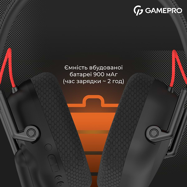 Фото - Гарнітура бездротова ігрова GamePro Genesis Mercury Pro (HSW120B)