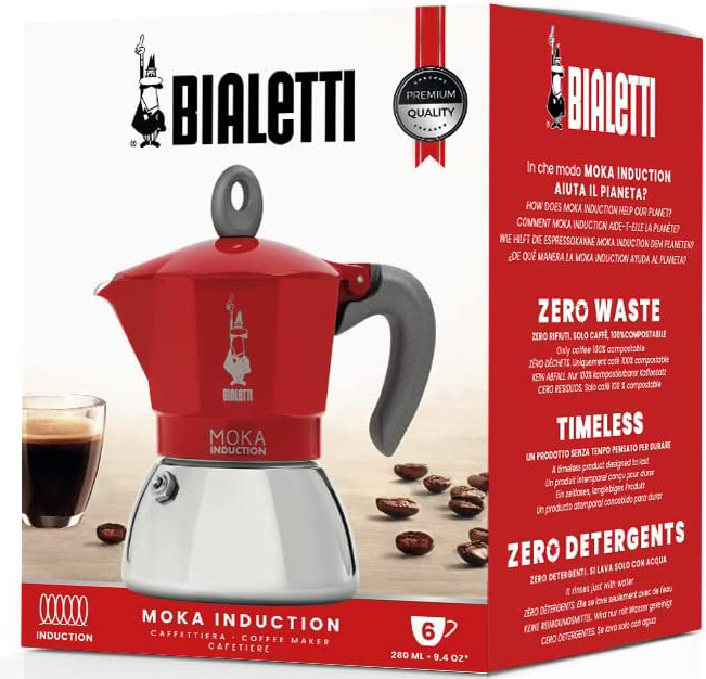 Фото - Кофеварка гейзерная Bialetti Moka Induction на 6 чашек (0006946/NP)