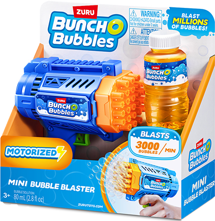 Фото - Генератор мильних бульбашок Bunch O Bubbles серії Mini S1 - БЛАСТЕР З МИЛЬНИМИ БУЛЬБАШКАМИ (11347)