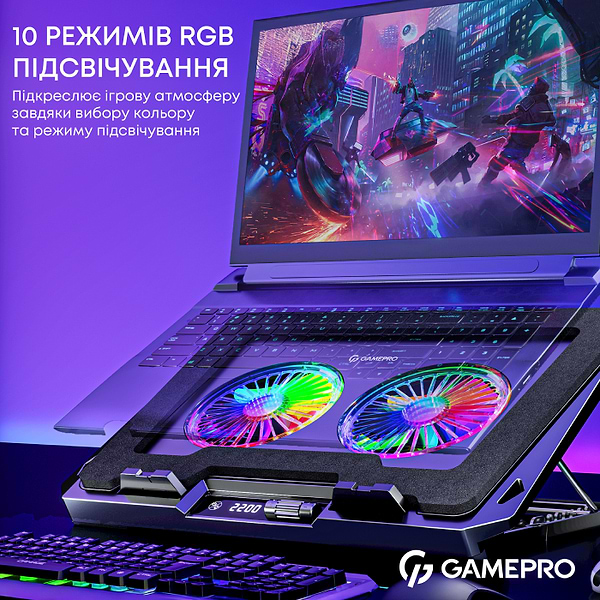 Фото - Підставка під ноутбук охолоджуюча GamePro CP910
