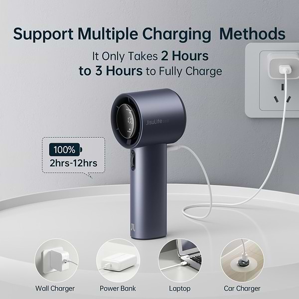 Фото - Вентилятор портативный Jisulife Handheld Fan Pro1 Grey