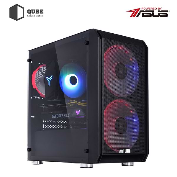 Фото - Системний блок QUBE QB i5 12400F RTX 3060 TI 8GB 1641 (i512400FRTX3060TI8GB1641)