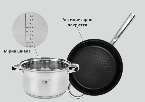 Фото - Набір посуду Krauff 26-242-008 12пр