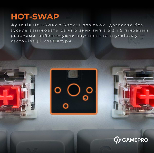 Фото - Клавиатура беспроводная игровая GamePro MK130G Pro