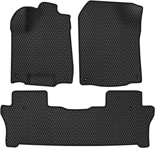 EVA коврики в салон авто EVAtech для Pilot Elite 7 seats Honda 2015-2022 3 поколение SUV USA HA12343ZD3TL6RBB