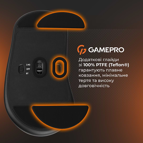 Фото - Мышь беспроводная игровая GamePro Genesis Avenger Wireless Black (GM096B) 