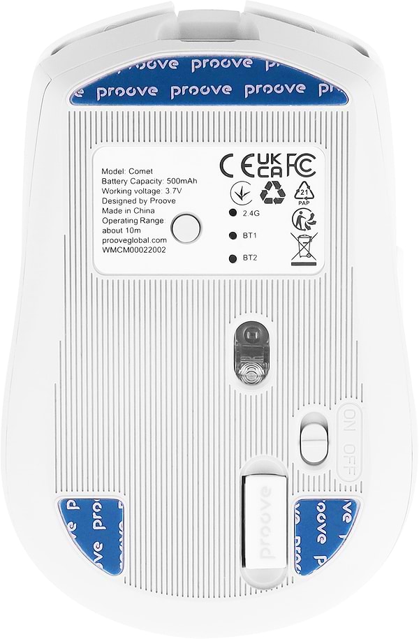 Фото - Мышь беспроводная игровая Proove Comet White (WMCM00022002)