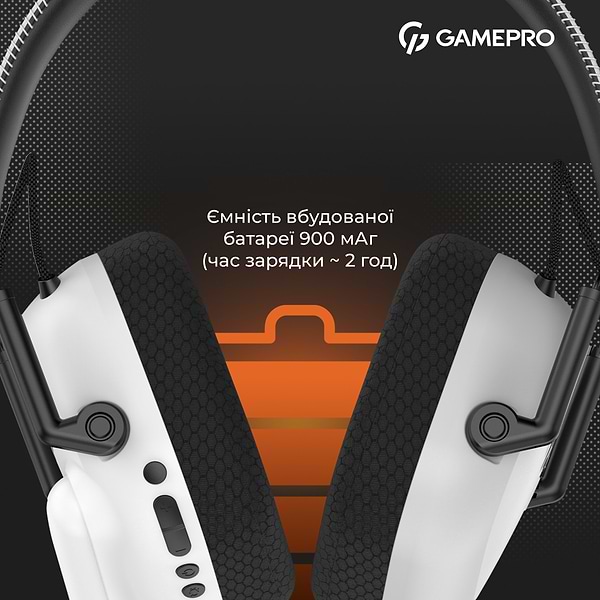 Фото - Гарнітура бездротова ігрова GamePro Genesis Mercury Pro (HSW120W)